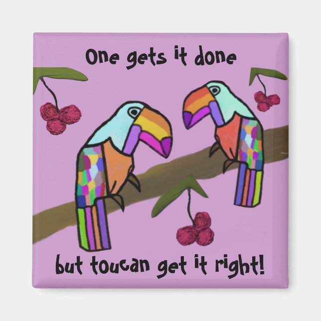 Toucans Teamwork Magnet (Framsidan)
