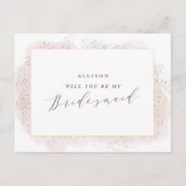 TOUCH BRIDESMAID POSTCARD. INBJUDAN VYKORT