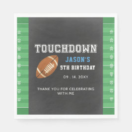 Touch Down Superbowl Boy Birthday Pappersservett