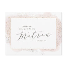  TOUCH MATRON OF HONOR POSTCARD.
