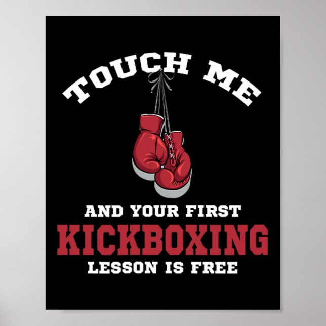 Touch Me And Your First Kickboxing Lessin Is Free  Poster (Framsidan)