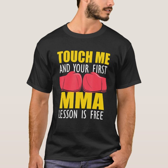 Touch Me Kickboxing-handskar Manar MMA T Shirt (Framsida)