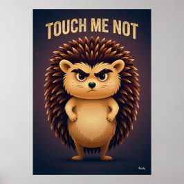 Touch Me Not Igelkott – Rollig Tecknad Karaktär Poster