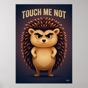 Touch Me Not Igelkott – Rollig Tecknad Karaktär Poster