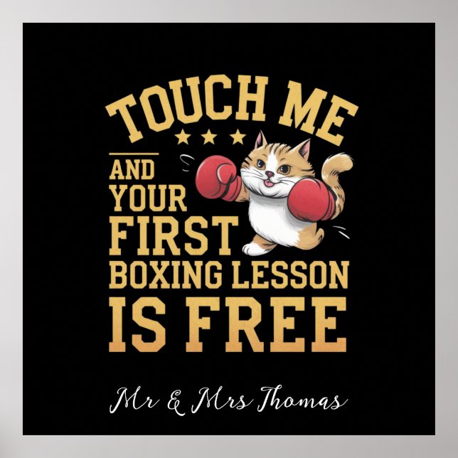 Touch Me och din första Boxing Lesson är gratis Poster (Framsidan)
