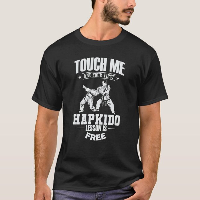 Touch Me och din första Hapkido Lesson är gratis T Shirt (Framsida)
