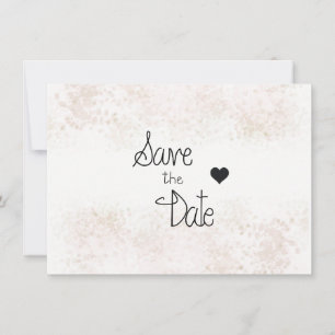 Touch of Blush Minimalist Save The Date Spara Datumet