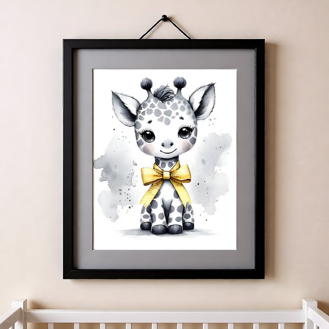 Touch of Color Nursery Djur i djungeln Giraff Poster (Skapare uppladdad)