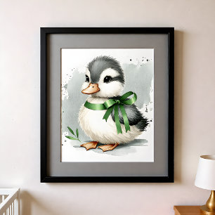 Touch of Color Nursery Farm Djur Anka Poster