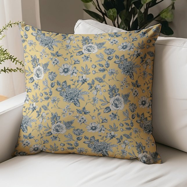 Touch of Elegance Garden Toile Kudde (Skapare uppladdad)