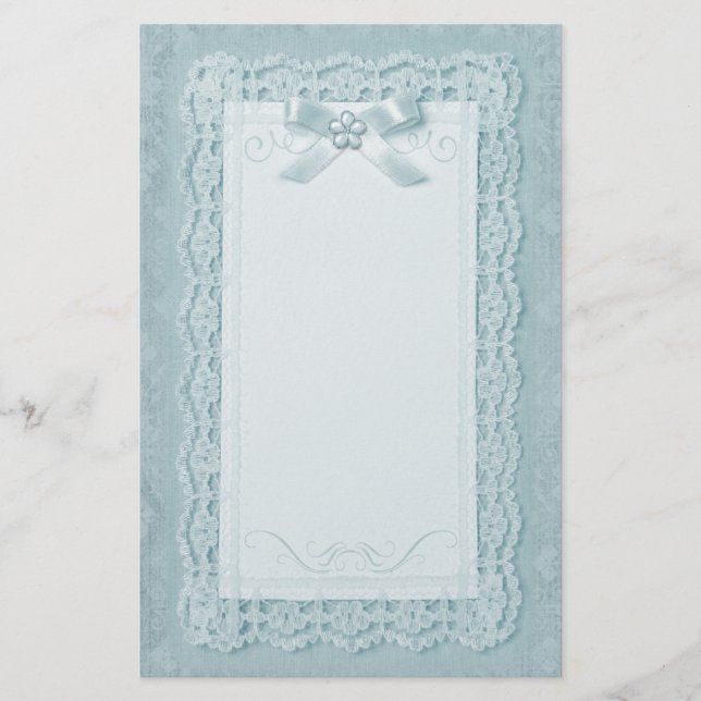 Touch of Snöre - Blue Brevpapper (Framsida)