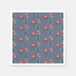 Touchdowand Tiny, Football Baby dusch Pappersservett