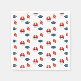 Touchdowand Tiny, Football Baby dusch Pappersservett