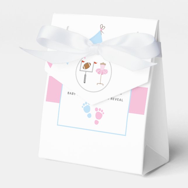 Touchdoweller Tutus Gender Reveal Party Presentaskar (Framsidan Sidan)