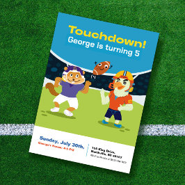Touchdown American Football Barns födelsedag Inbjudningar