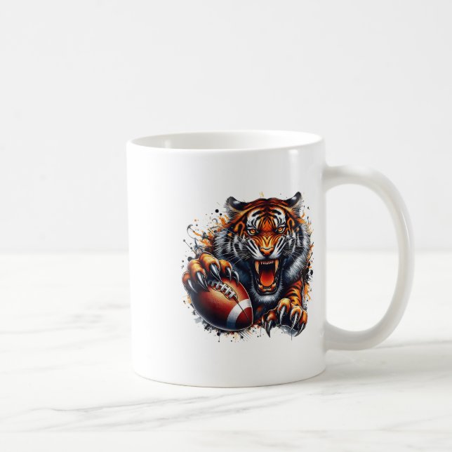 Touchdown Amerikansk Fotboll Game Day Tack till Sv Kaffemugg (Höger)