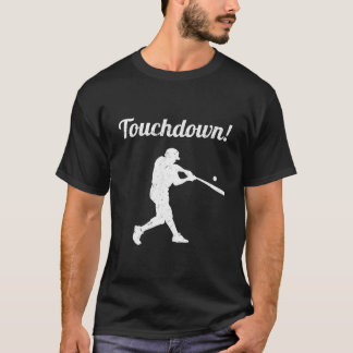 Touchdown Baseboll Basebollspelare T Shirt