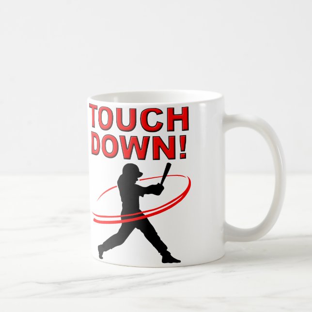 Touchdown Baseboll Rolig Mugg (Höger)