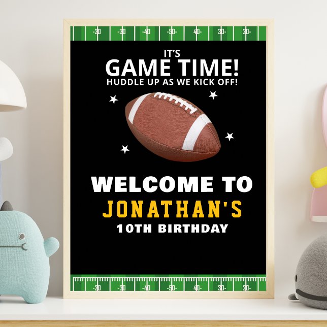  Touchdown Celebration: Football Field Birthday bo Poster (Skapare uppladdad)