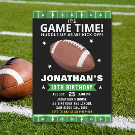 Touchdown Celebration: Football Field Birthday boy Inbjudningar