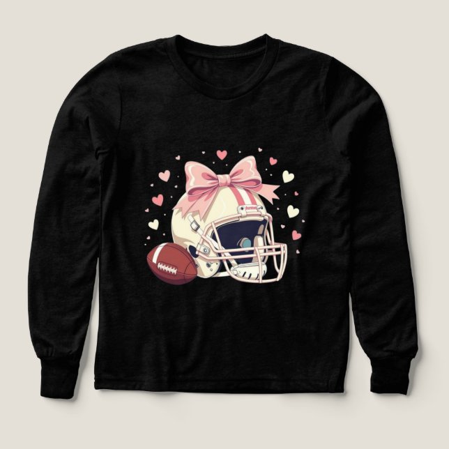 Touchdown chic Coquette  T Shirt (Design framsida)