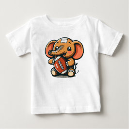 Touchdown Elephant: Tecknad Football T Shirt