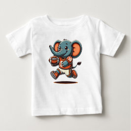 Touchdown Elephant: Tecknad Football T Shirt