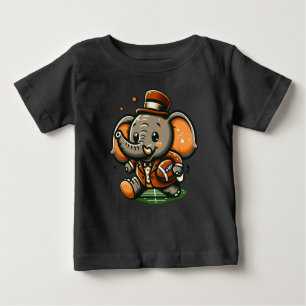 Touchdown Elephant: Tecknad Football T Shirt