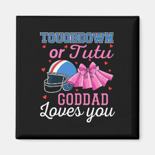 Touchdown Eller Tutu Goddad Älskar Dig Fotboll Ba Magnet