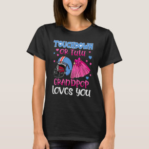 Touchdown eller Tutu Grandpop Kärlek You Football T Shirt