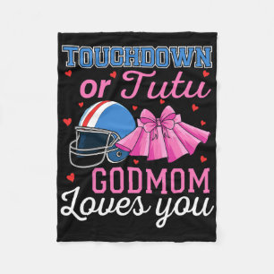 Touchdown Eller Tutu Gudmor Brukar Du Football Kön Fleecefilt