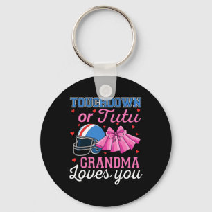 Touchdown eller Tutu Mormor älskar dig fotboll Kön Nyckelring
