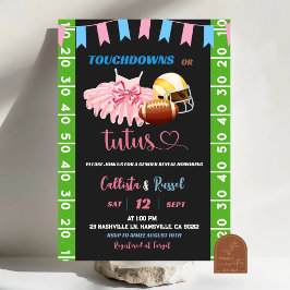 Touchdown eller Tutus Könsbestämning Inbjudningar