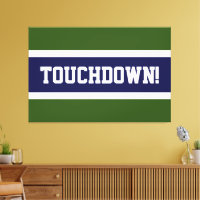 TOUCHDOWN Forest Grönt White Navy Blue Rand