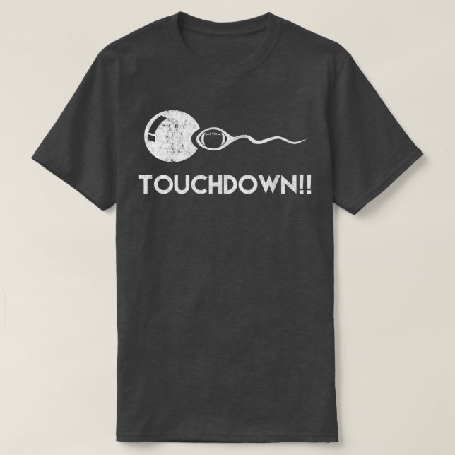 Touchdown Funny Football Epectant Far T Shirt (Design framsida)
