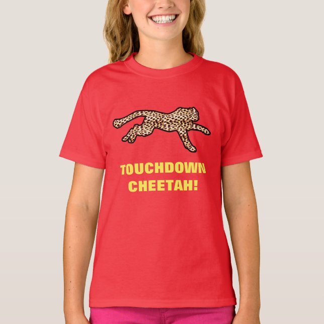 TOUCHDOWN GEPARDE! T SHIRT (Framsida)