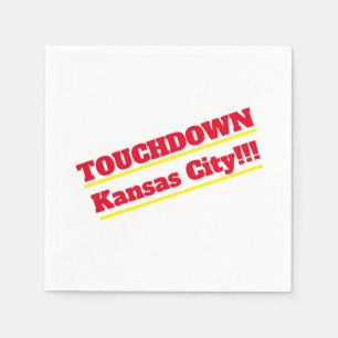 Touchdown Kansas City Cocktail Napkins Pappersservett