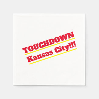 Touchdown Kansas City Cocktail Napkins Pappersservett