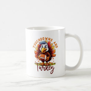 Touchdown och Turkiets Thanksgiving Kaffemugg