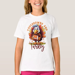 Touchdown och Turkiets Thanksgiving T Shirt
