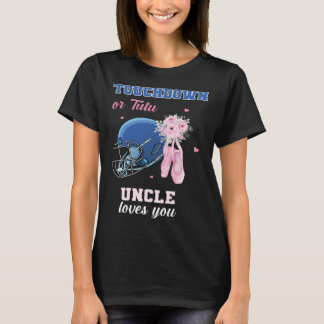 Touchdown Or Tutu Uncle Loves You Gender Reveal Bo T Shirt