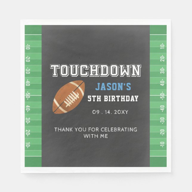 Touchdown Pojke Fotboll  Pappersservett (Framsidan)