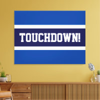 TOUCHDOWN Roligt Navy Bold Blue White Grått Rand