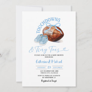 Touchdown & Tiny Toball Mjölk Baby Shower Inbjudningar