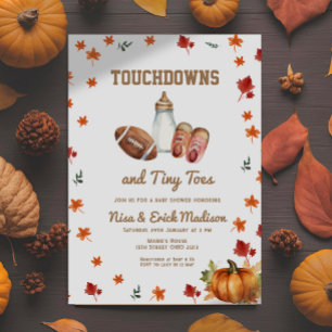 Touchdown Tiny Toball Par Baby Shower Inbjudningar