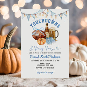 Touchdown Tiny Toball Par Baby Shower Inbjudningar