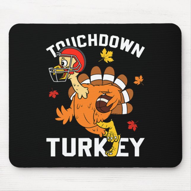 Touchdown Turkey Höst Fall Y Thanksgiving US Musmatta (Framsidan)