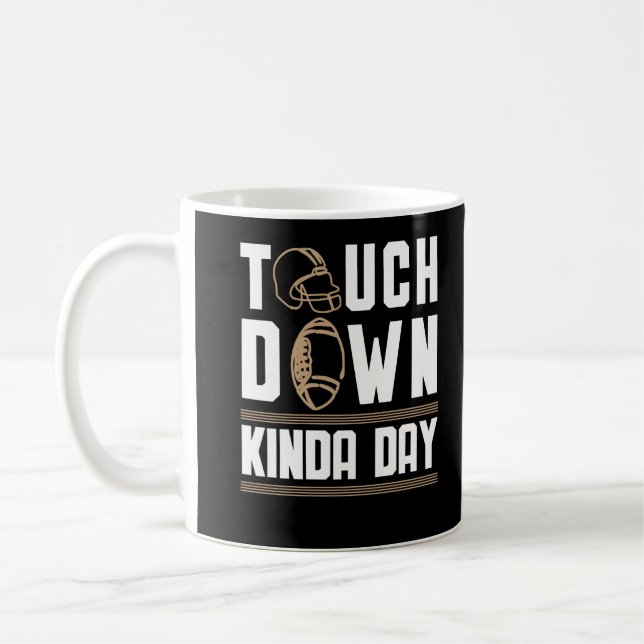 Touchdowns American Football Player Kaffemugg (Vänster)