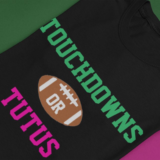 Touchdowns eller Tutus Könsbestämning T Shirt (Skapare uppladdad)