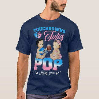 Touchdowns eller Tutus POP Kärlek You Gender Revea T Shirt